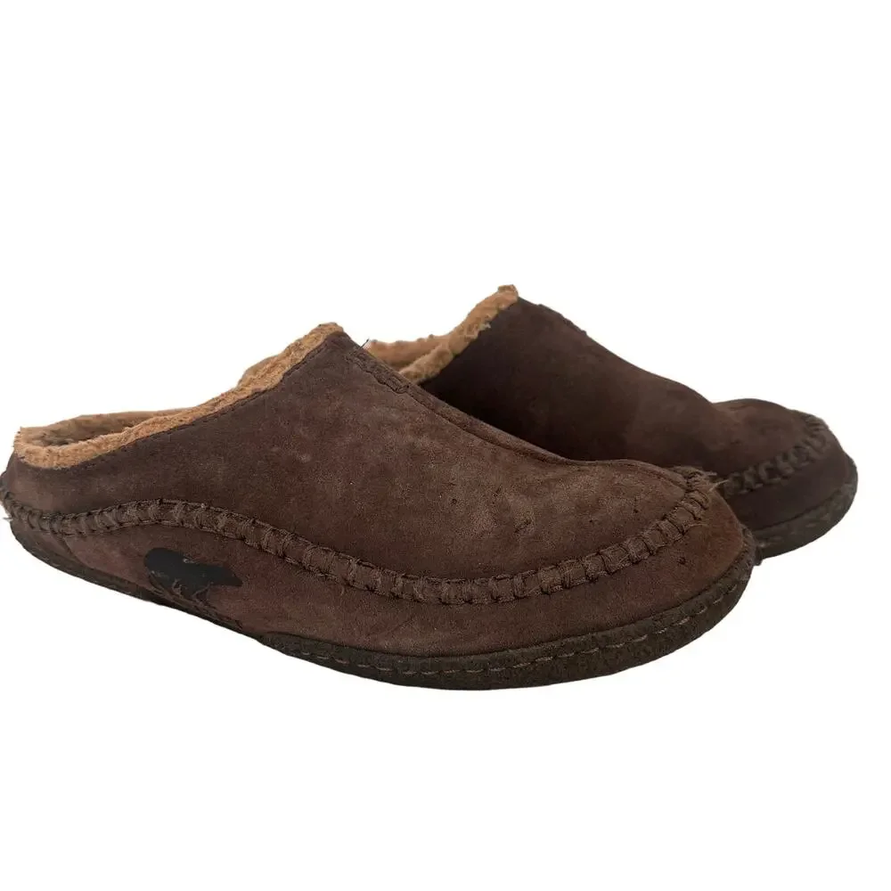 Sorel Men's Falcon Ridge Leather Slippers Size 10